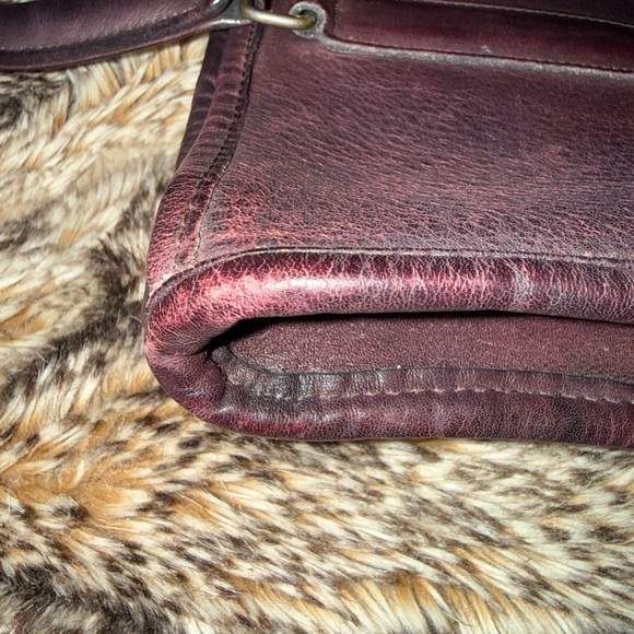 Coach Vintage Slim Satchel Burgundy Made in New York - Picture 16 of 16